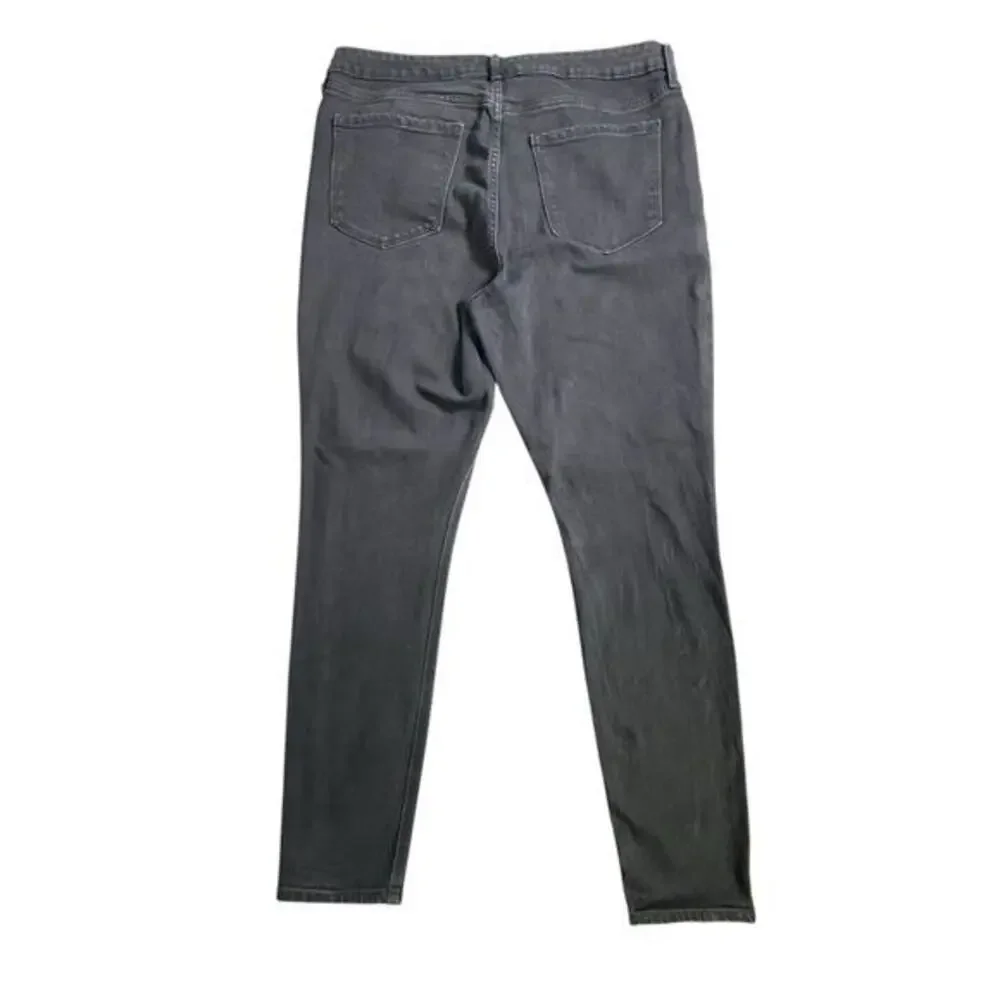Old Navy Size 16 Wow Super Skinny High Rise Black Stretch Denim Womens Jean‎